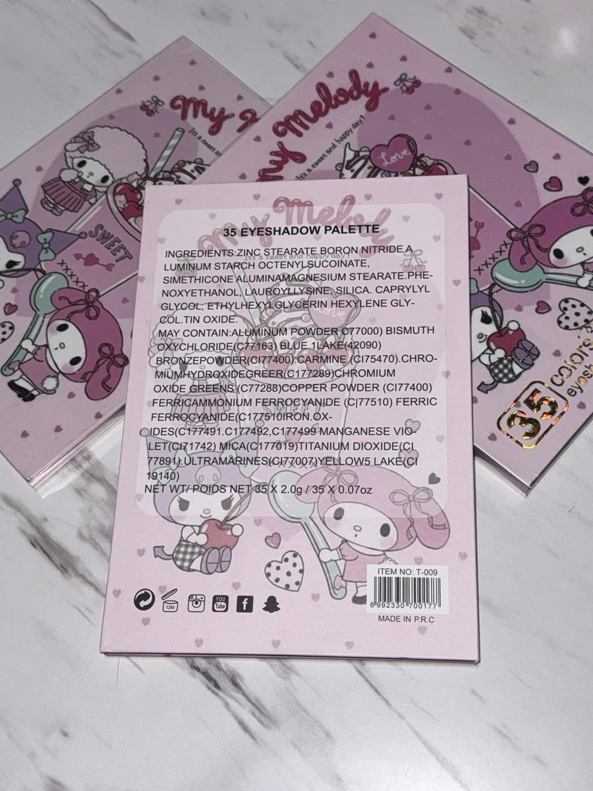 35 colors eyeshadow palette  Melody Kuromi