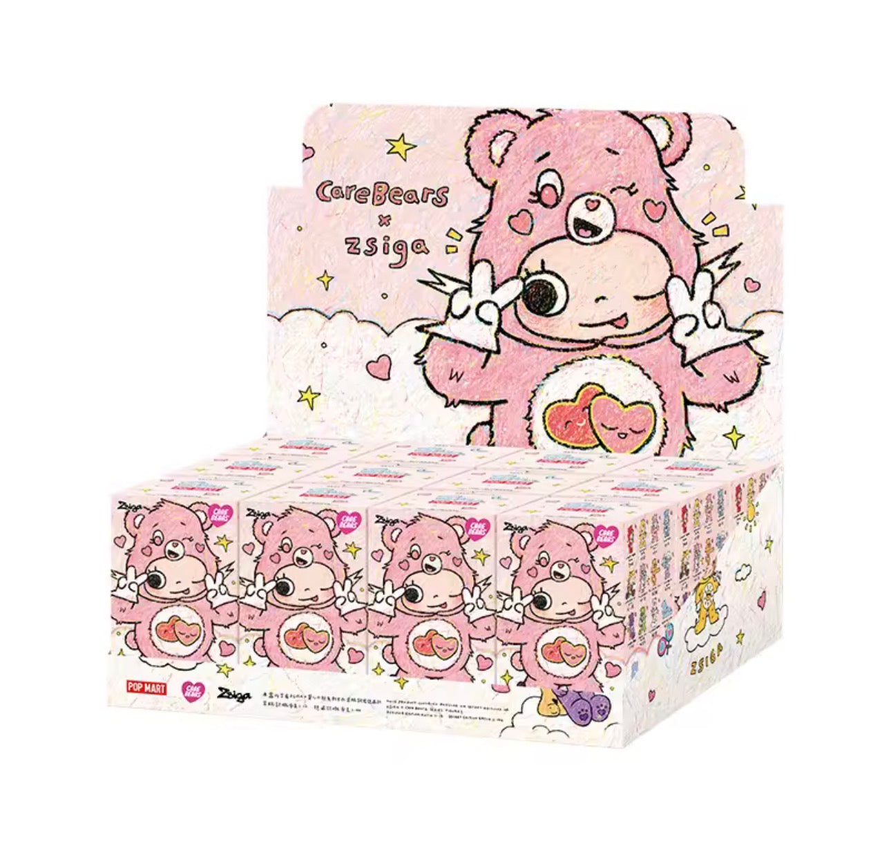 POPMART CareBears × Zsiga Series. Blind Box Toys Mystery
Box.