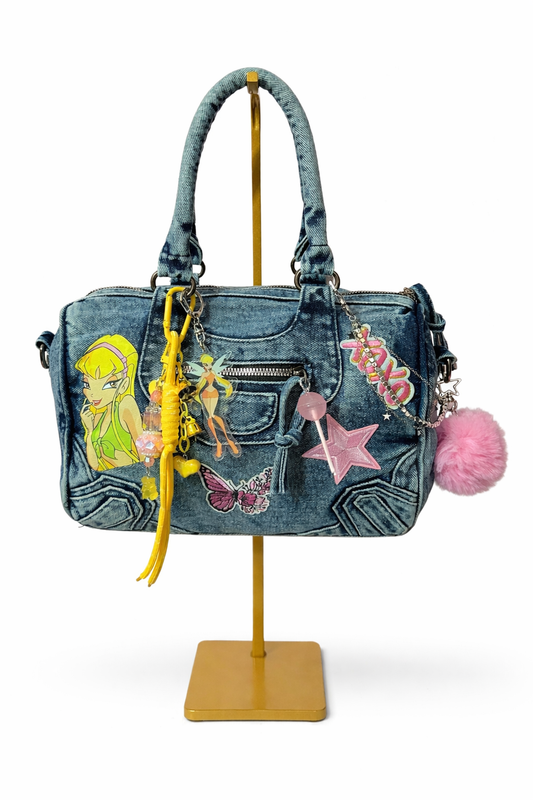 Borsa denim - Stella 28x20x14 cm
