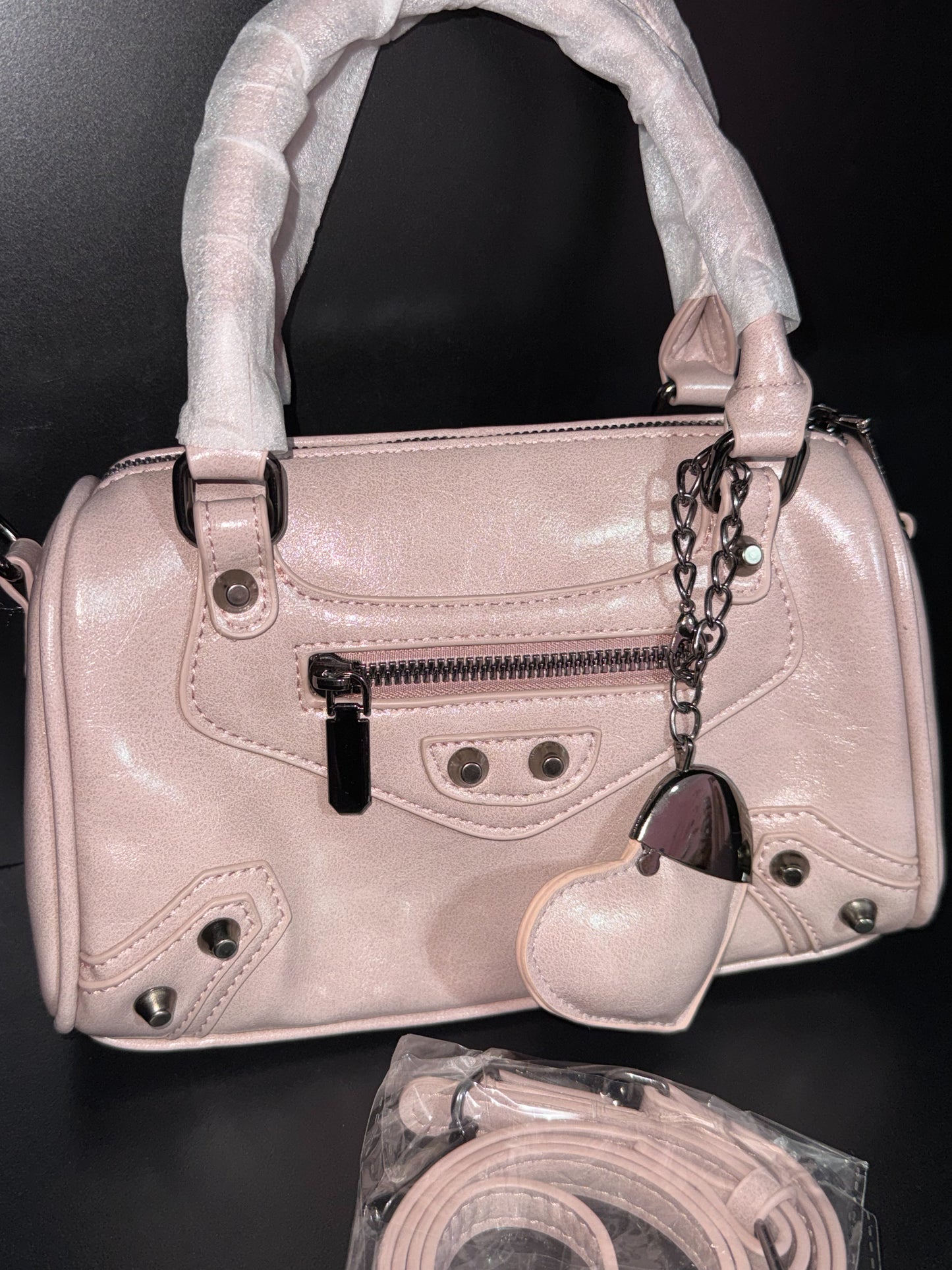 Mini City Bag - effetto vintage - con tracolla regolabile