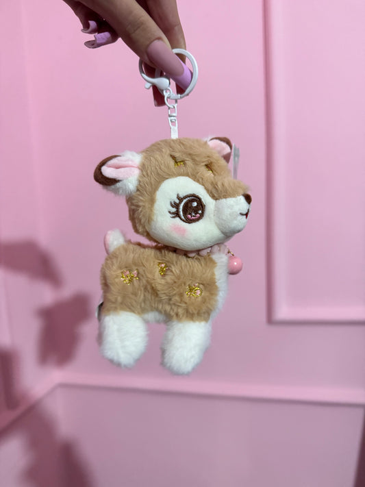 Portachiavi Peluche Cerbiatto Biscotto