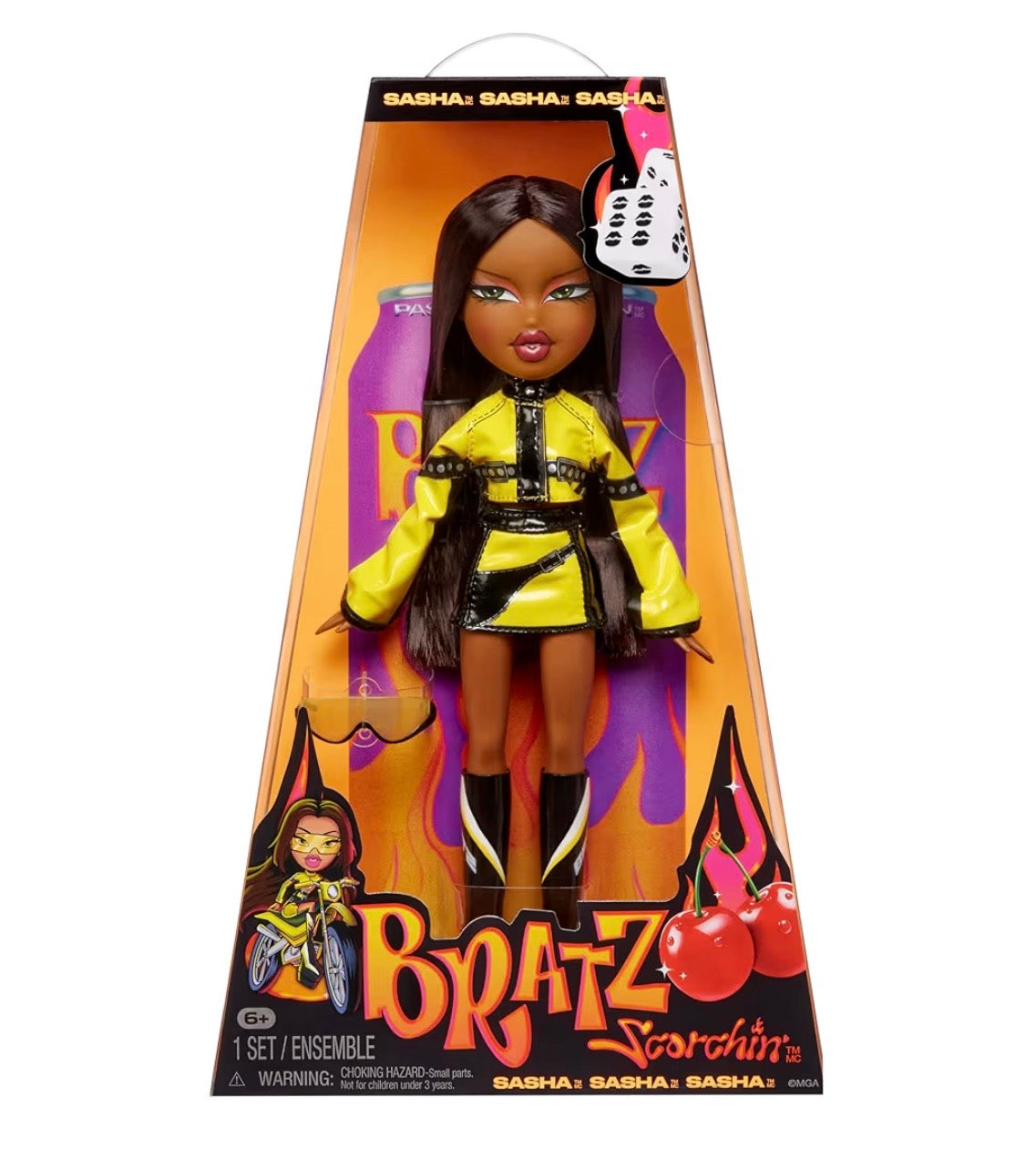 Bratz Scorchin' Yasmin - Include 1 Bambola Fashion con Abiti e Accessori, Bambole ispirate alle Moto, Bei Giocattoli per Bambine
