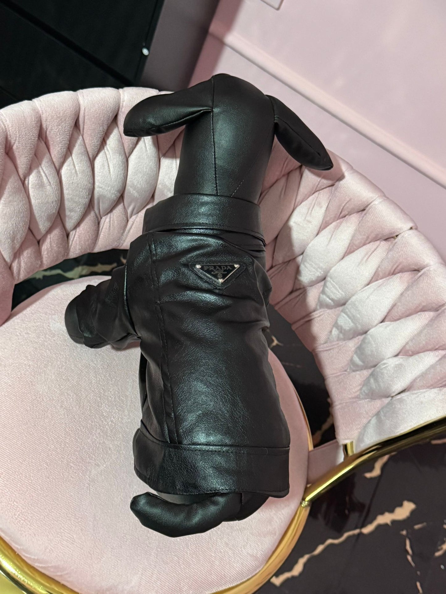 Giacca Effetto Pelle Nera Luxury