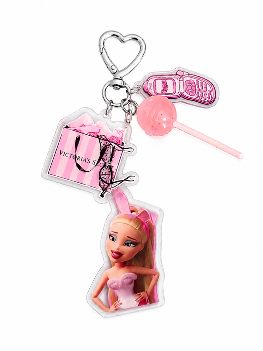 Charm Portachiavi Doll - Accessori alla moda per decorazione di borse e chiavi di auto