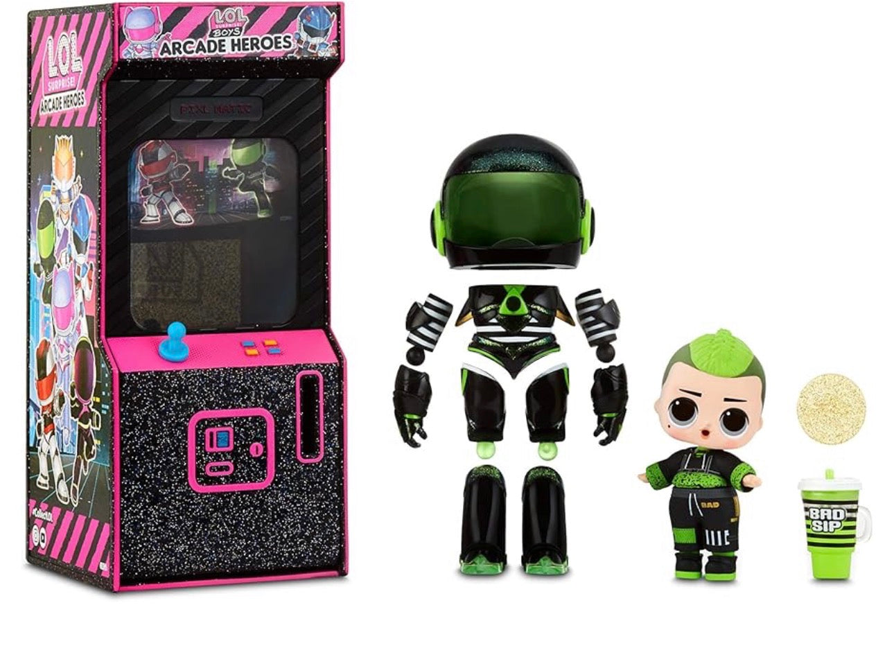 LOL Surprise! Boys Arcade Heroes - 15 sorprese incredibili, costumi eroici, accessori da collezione