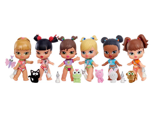 Bratz Babyz Bambola Fashion da Collezione - con Abiti Veri e Animale Domestico - Età 6+