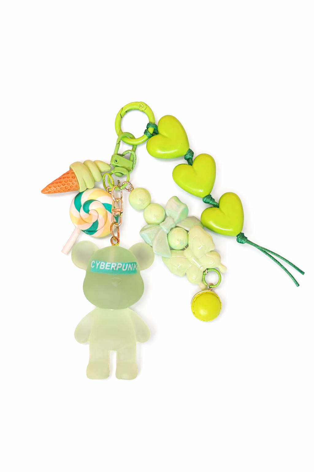 Rainbow Teddy Charm