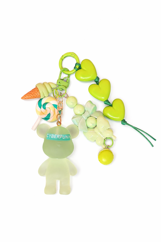 Rainbow Teddy Charm