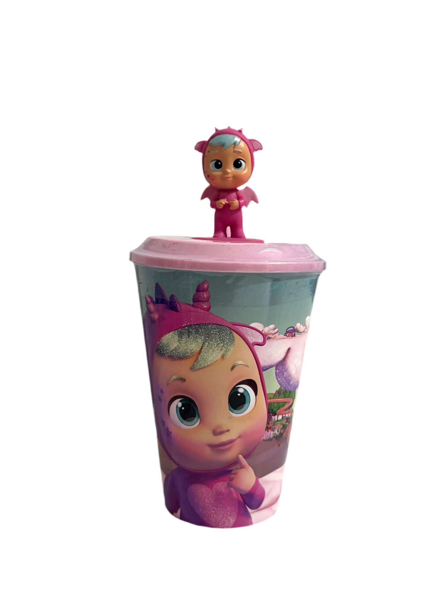 Cry babies cup with straw