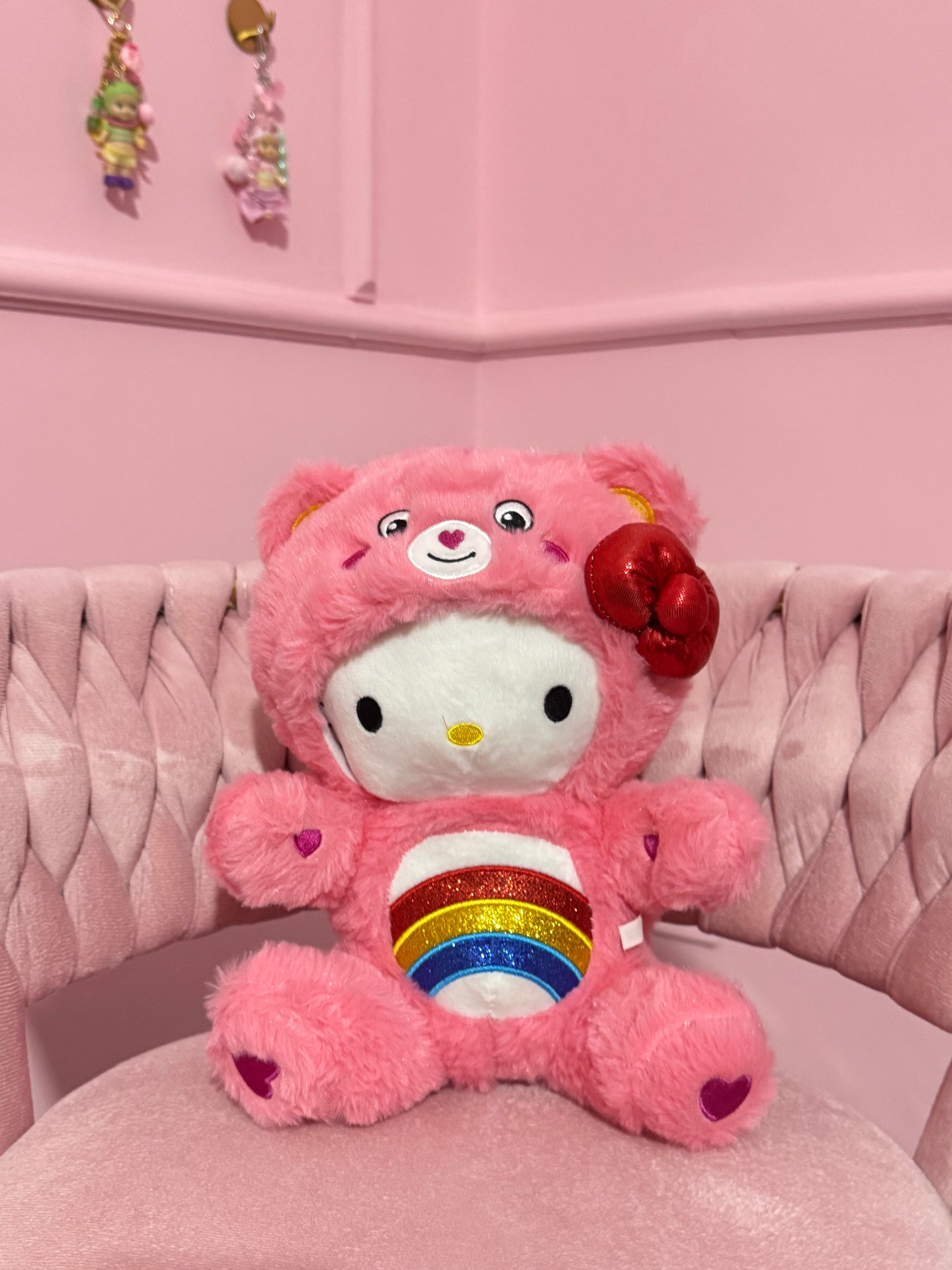 Peluche Carebears x hello kitty 30cm