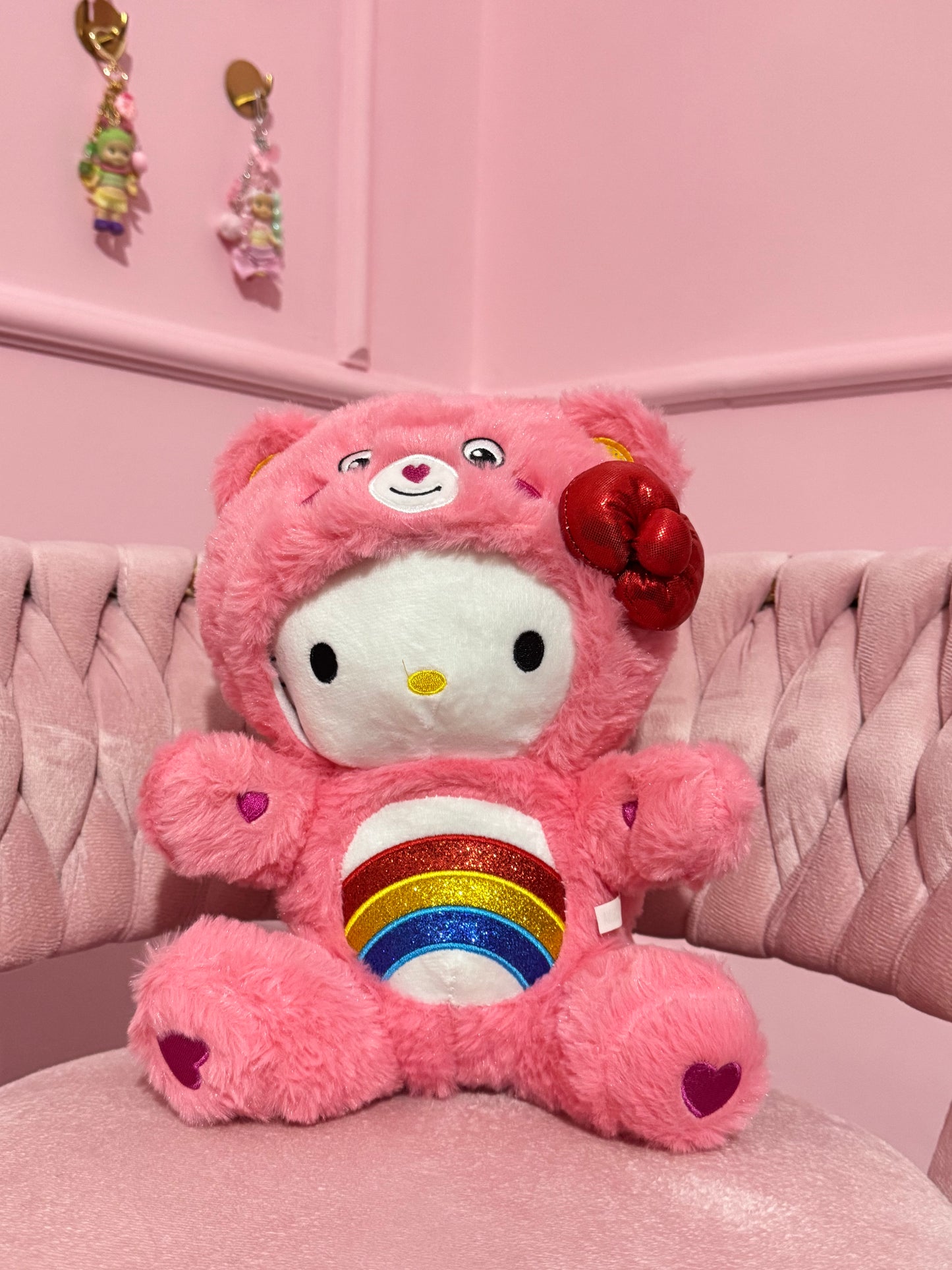 Peluche Carebears x hello kitty 30cm