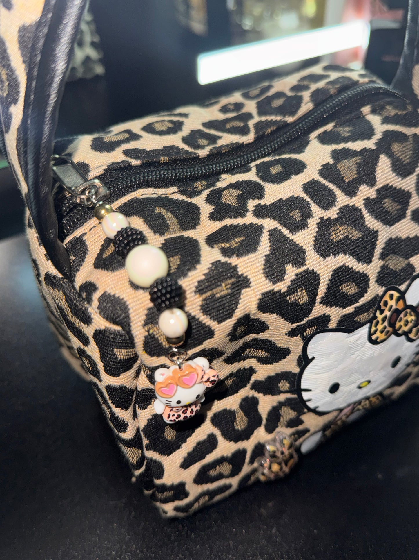 Hello kitty beauty bag leopardata