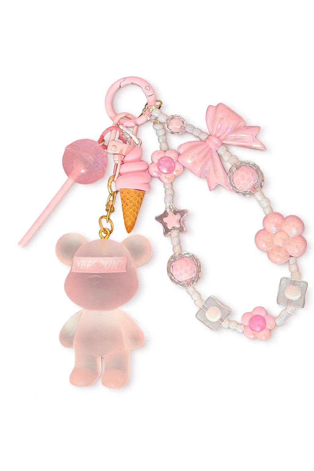 Rainbow Teddy Charm