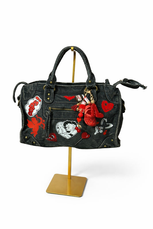 Borsa City Denim - Love Crash 37x26x15 cm