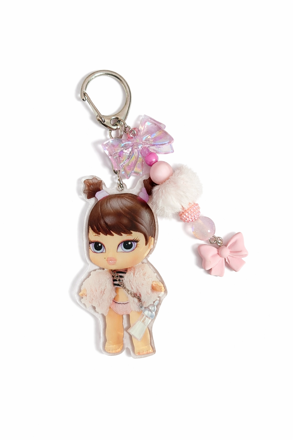 Charm Portachiavi Baby Doll - Accessori alla moda per decorazione di borse e chiavi di auto