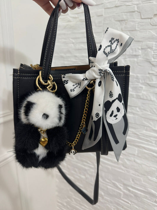 Panda Luxury Set: Peluche - Catena - Foulard
