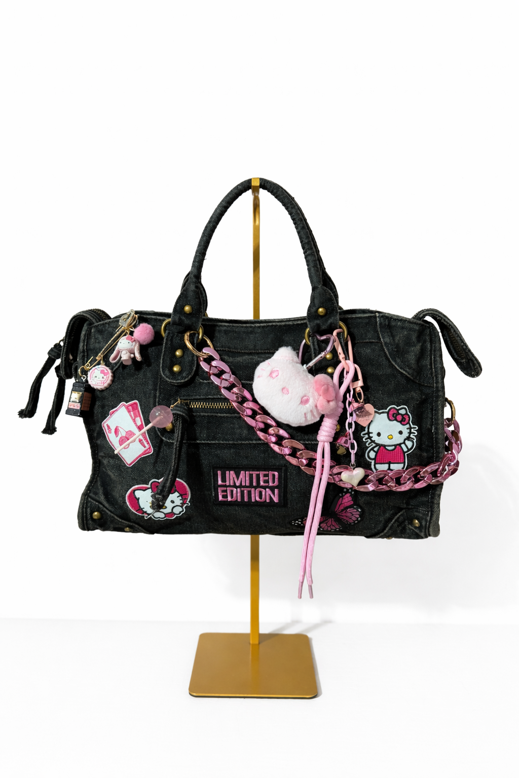 Borsa City Denim Kitty 37x26x15cm