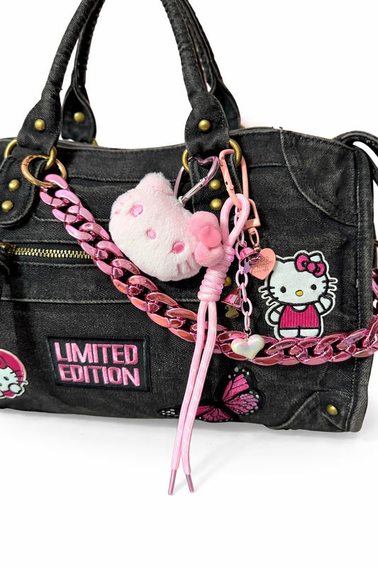Borsa City Denim Kitty 37x26x15cm