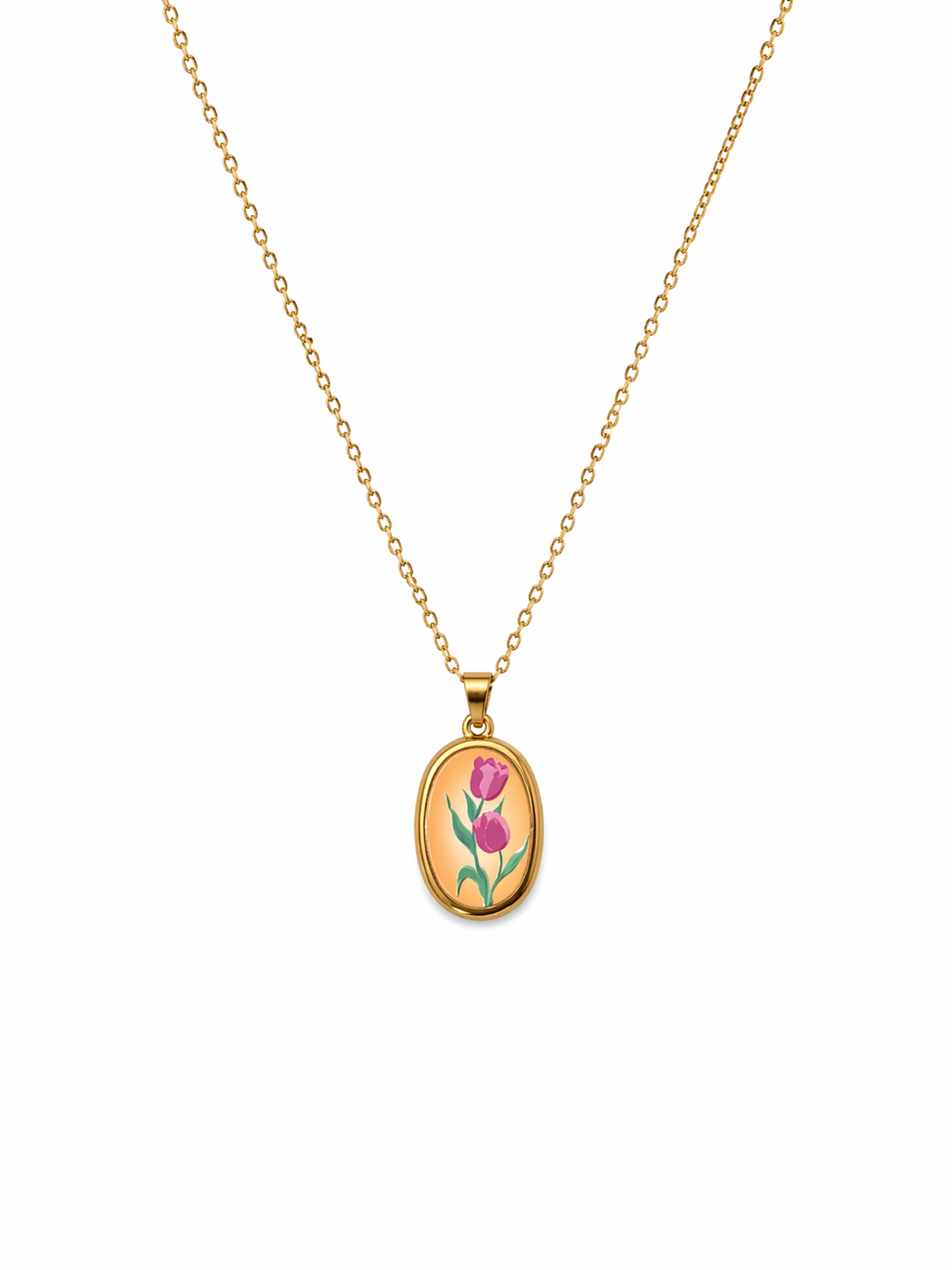 Collana Charm Romantica, in acciaio inossidabile