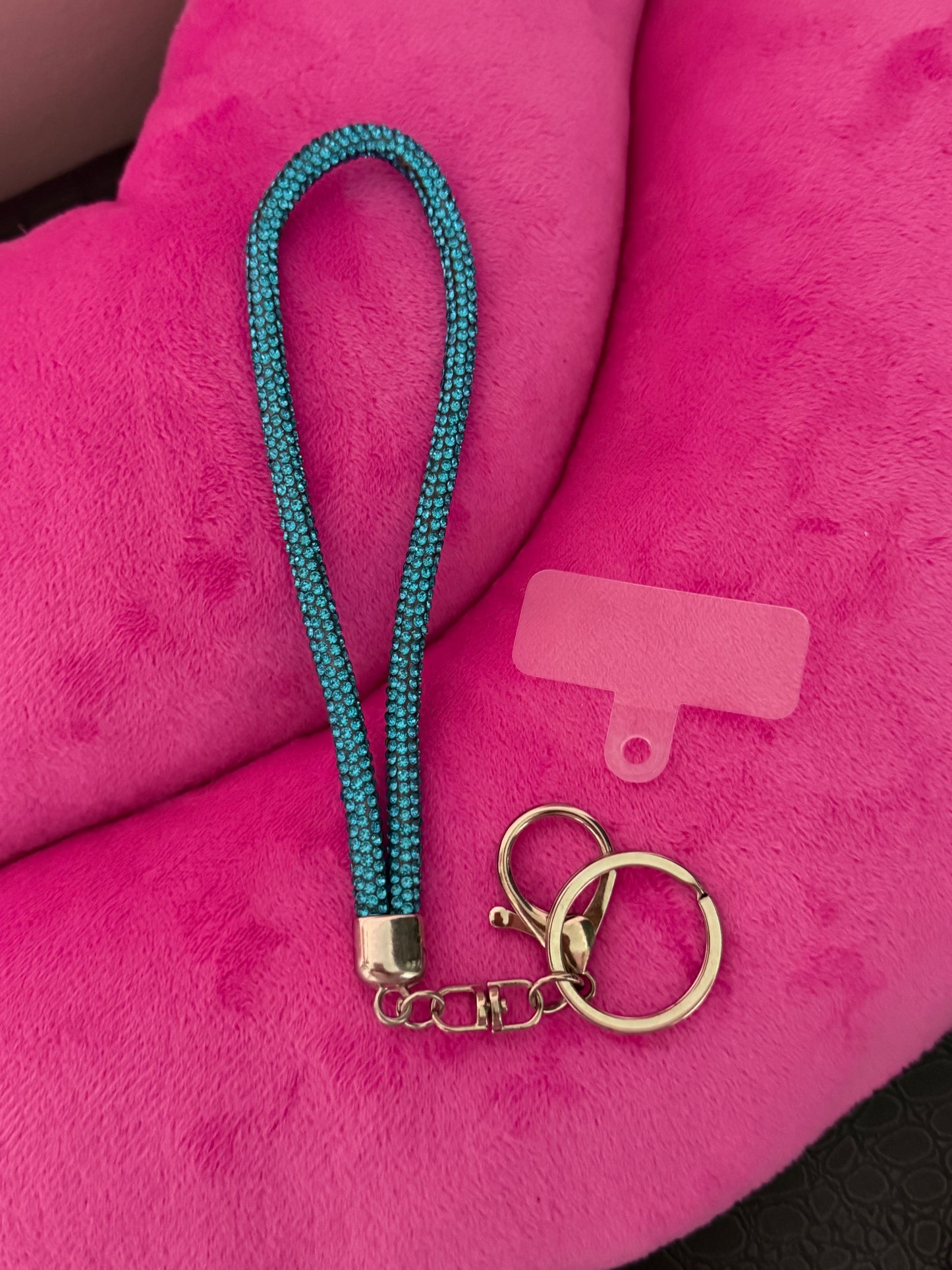 Catena per telefono decorata con strass, cordino alla moda per telefono