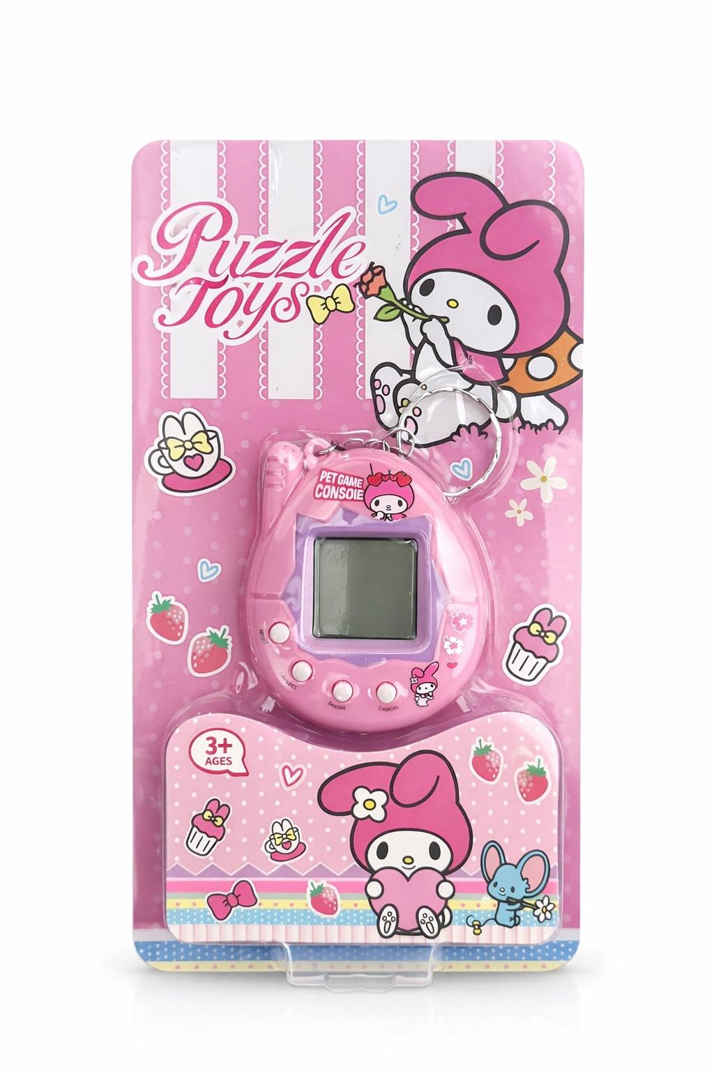 Kitty Portachiavi Mini Game Console - Tamagotchi Puzzle Toys - Gioco Portatile con Pet Game, Regalo Kawaii