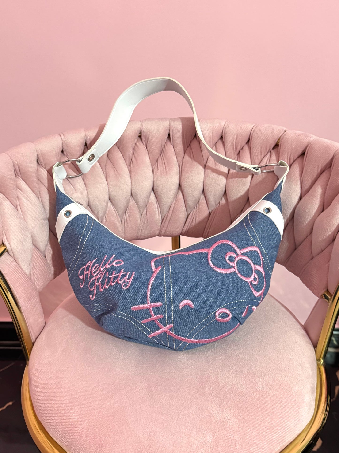 Borsa in denim Hello Kitty