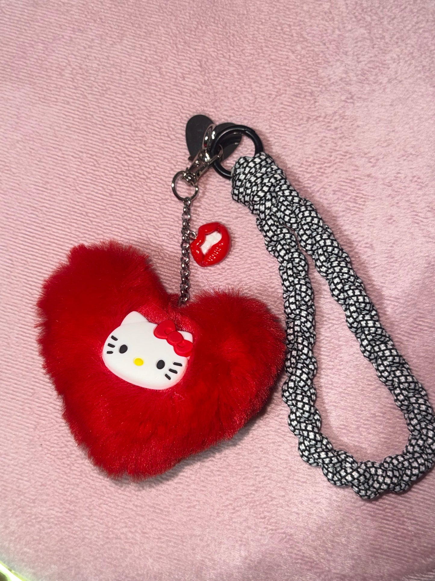 Breloques Chat Rose