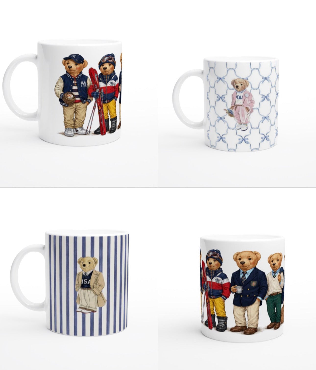 Tazza in ceramica Gentleman Bears 350ml