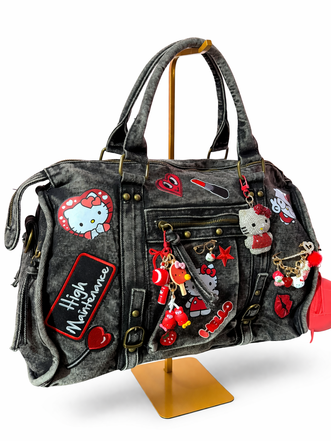 Borsa City Denim Maxi - Kitty Kiss
