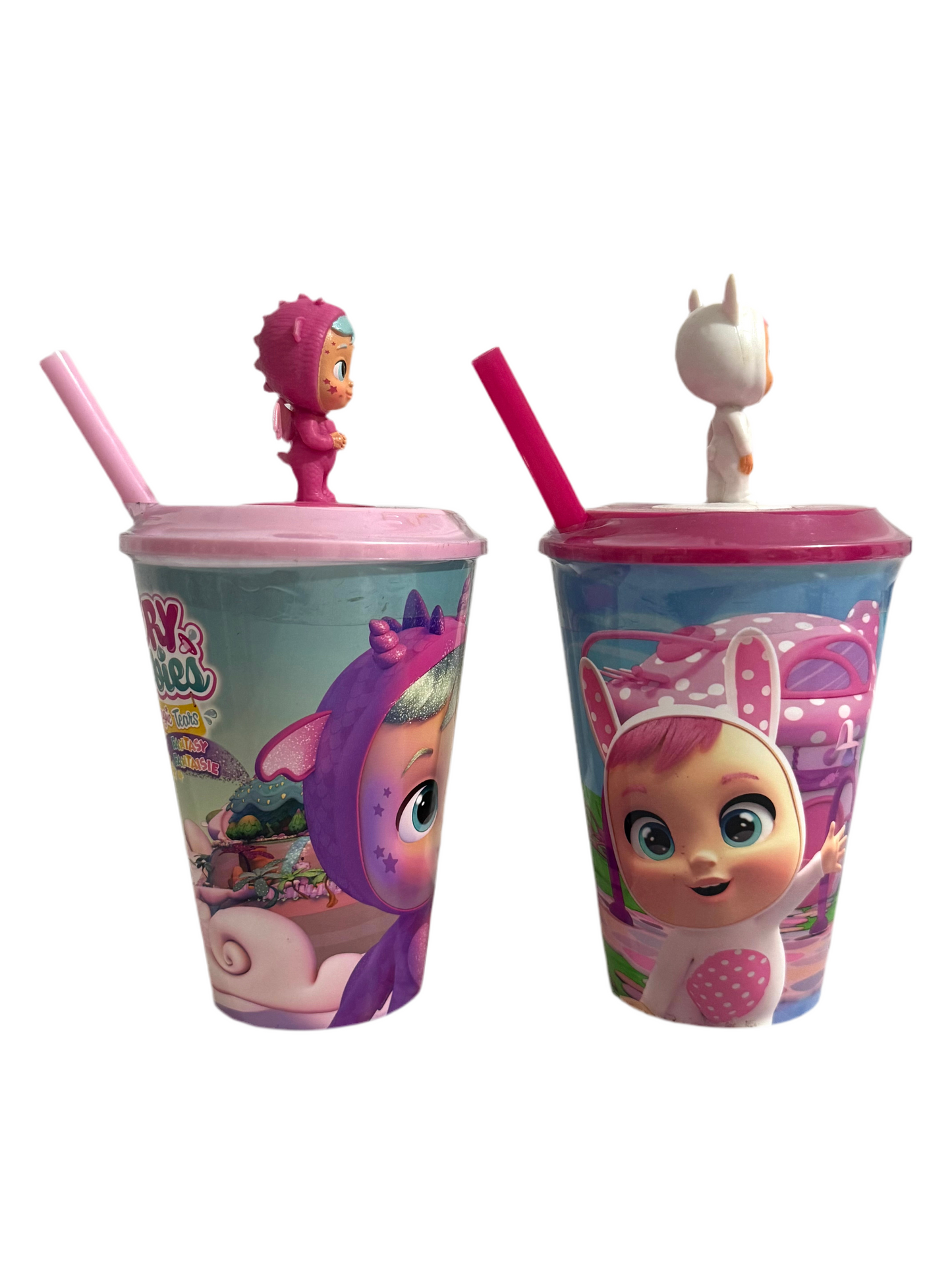 Cry babies cup with straw
