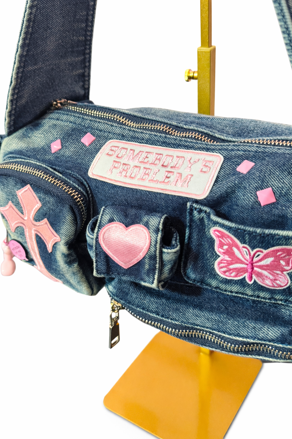 Borsa Cargo Denim - Somebody’s Problem 18x13x7 cm