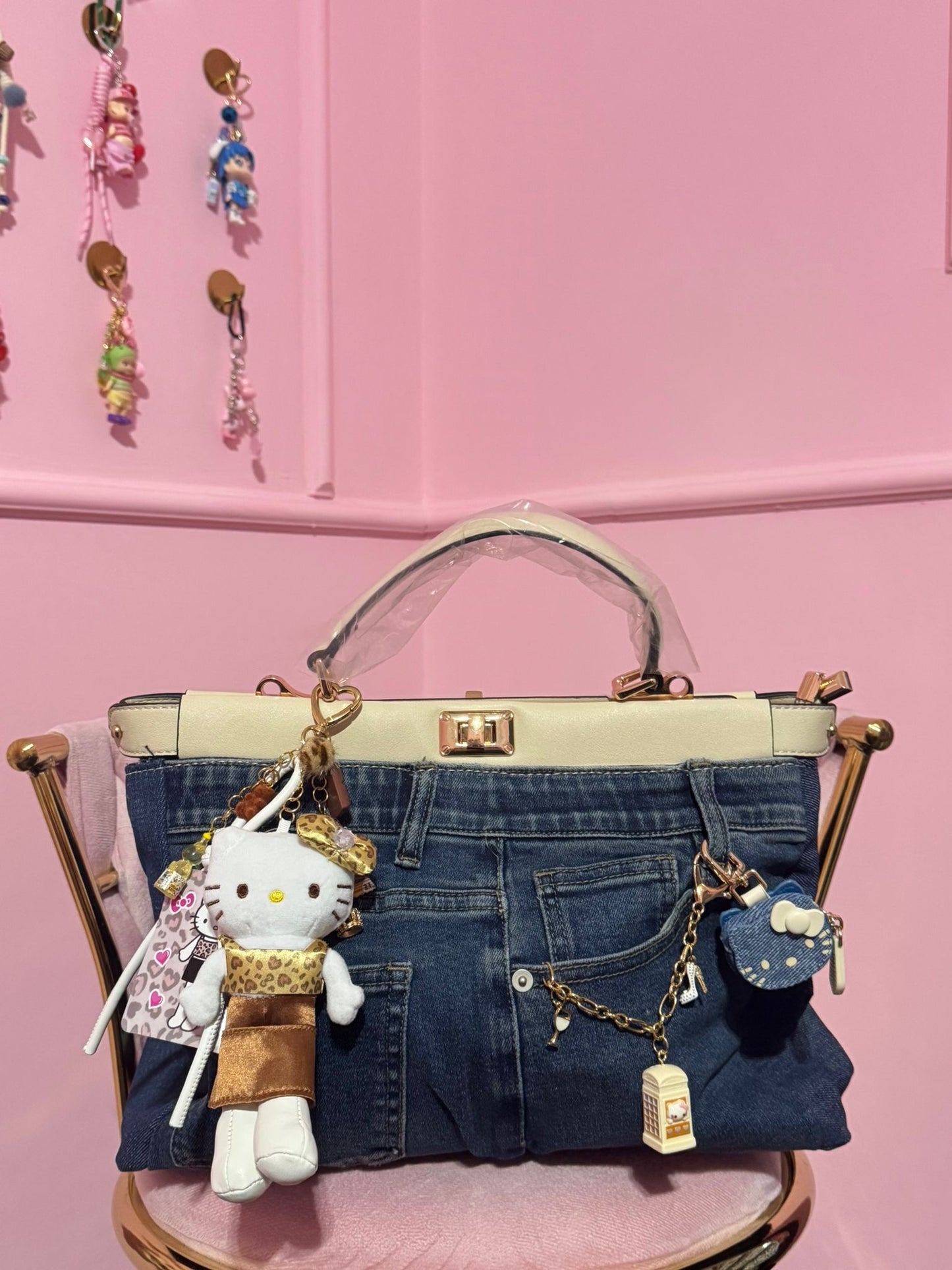 Maxi Borsa Kitty Denim