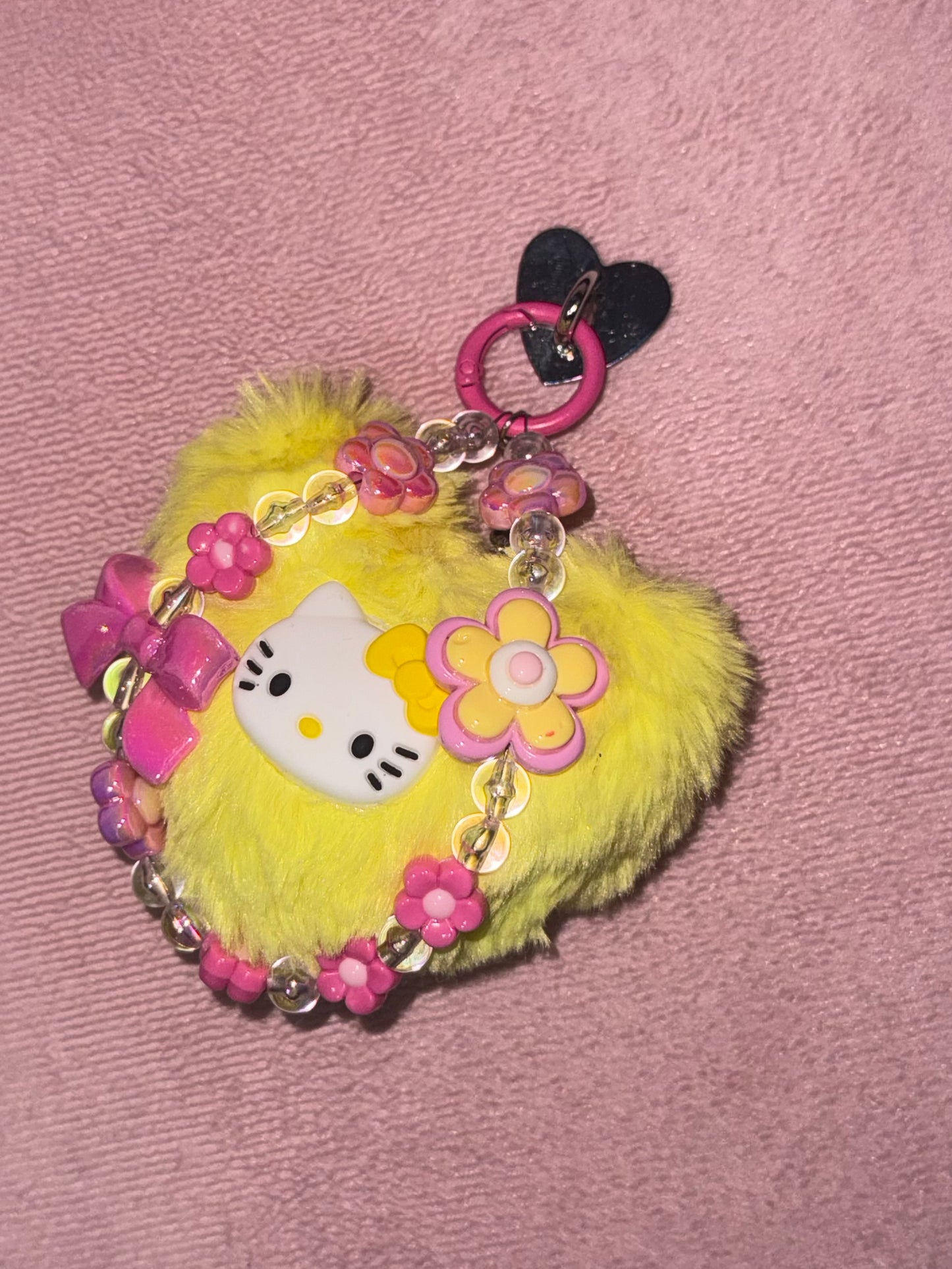 Breloques Chat Rose