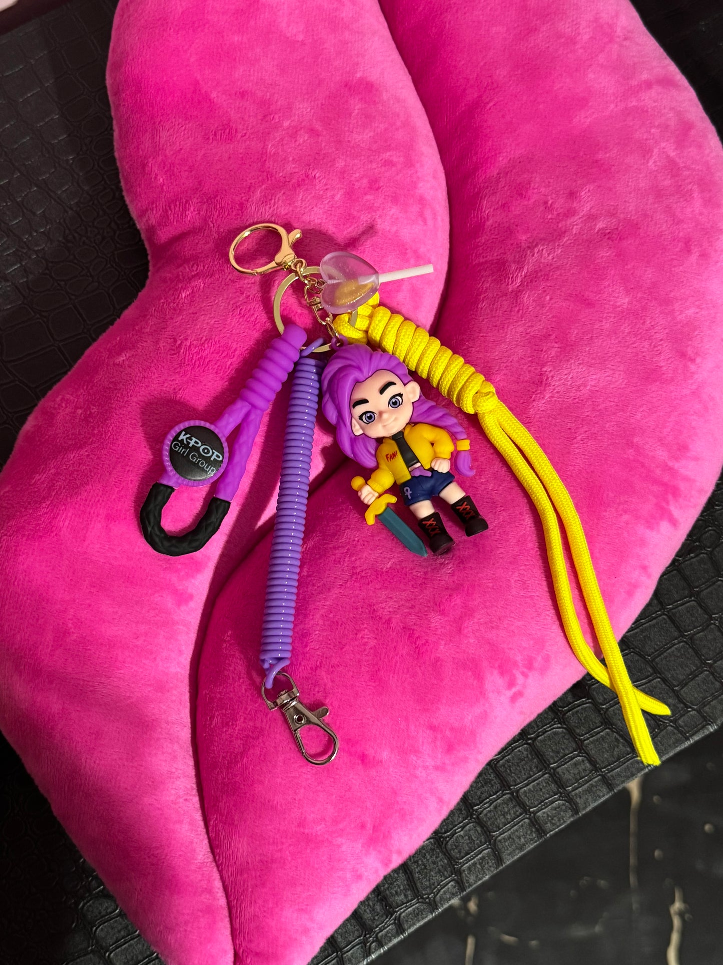 Portachiavi di K-Pop Demon Hunter, cartoon anime, per borse, decorazione per regalo, accessorio alla moda per fan, set da 1 pezzo