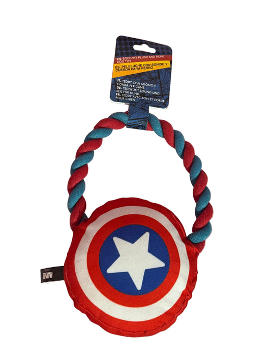 Marvel Peluche con suono e corda per cane