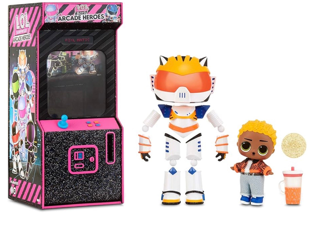 LOL Surprise! Boys Arcade Heroes - 15 sorprese incredibili, costumi eroici, accessori da collezione