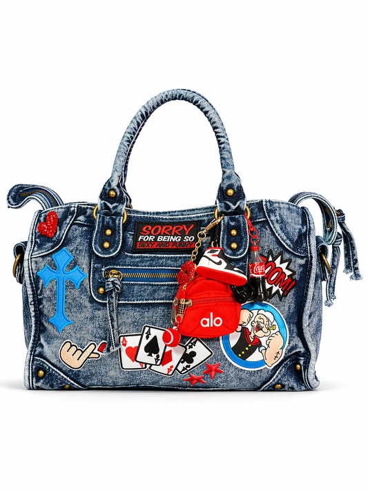 Borsa City Denim - Sexy&Funny 37x26x15 cm