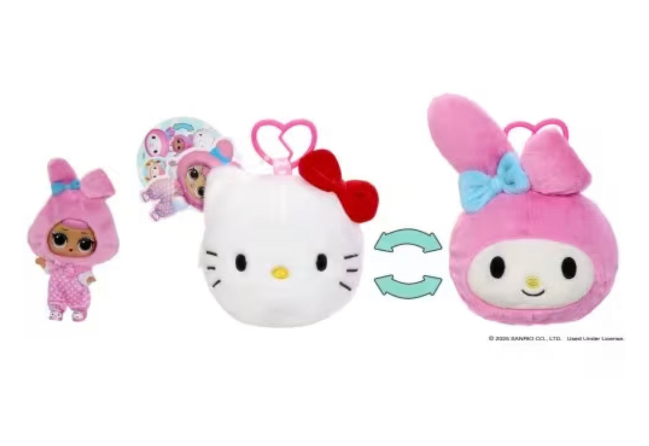 L.O.L. Surprise! L.O.L. Surprise Loves Hello Kitty Reversible Plush Surprise