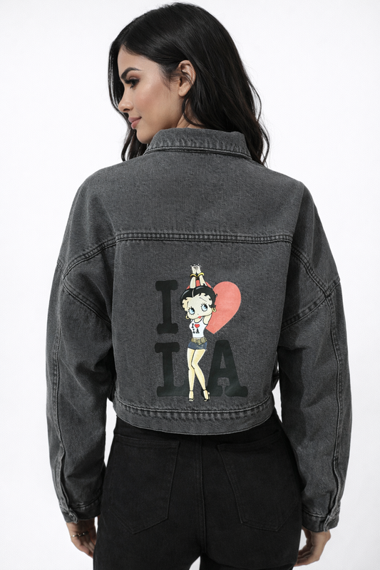 Giacca Crop Denim - Love Betty
