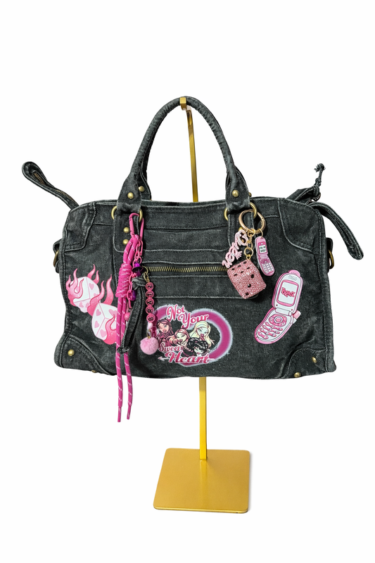 Borsa City Denim- Not Your Sweetheart 37x26x15cm