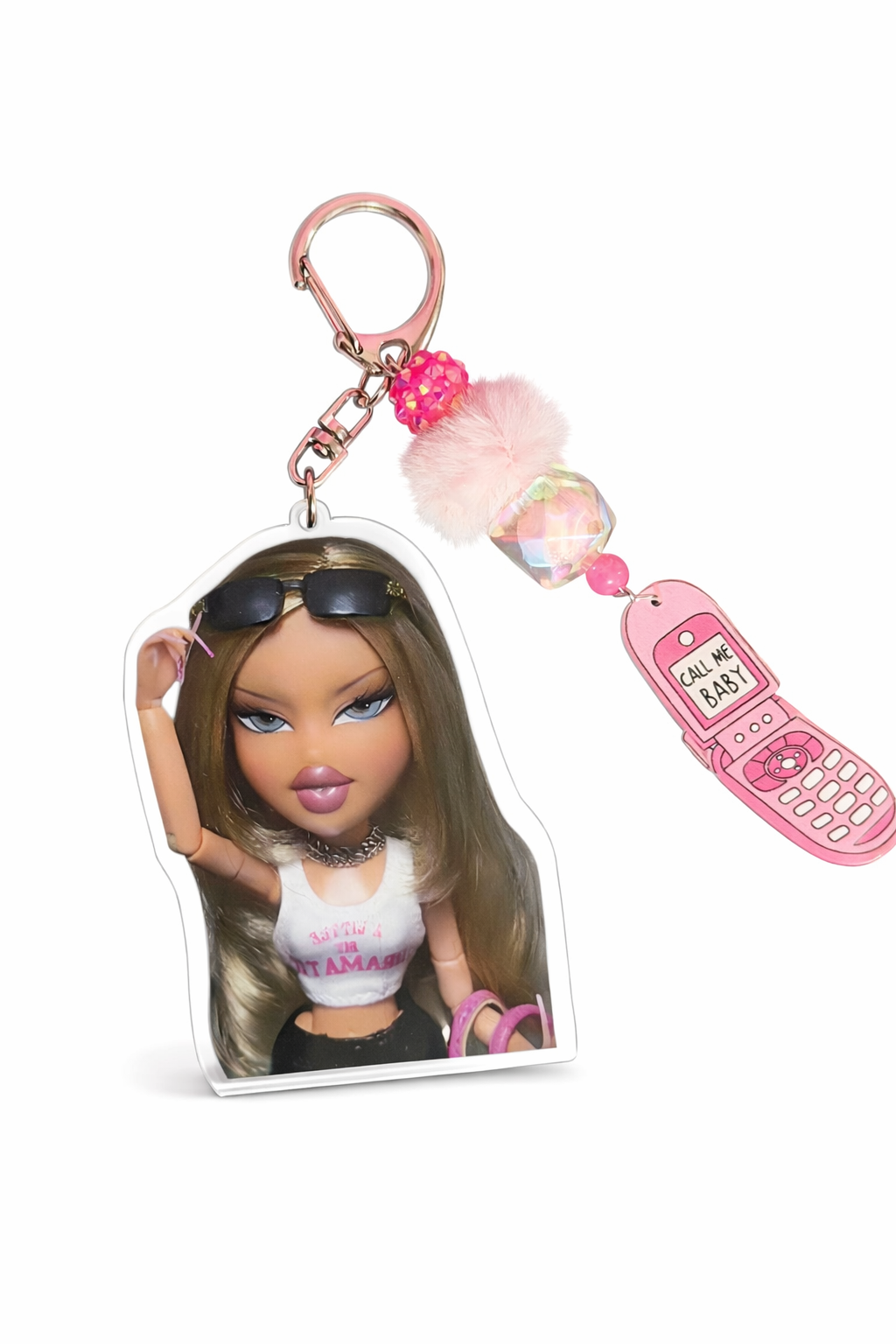Charm Portachiavi Doll - Accessori alla moda per decorazione di borse e chiavi di auto