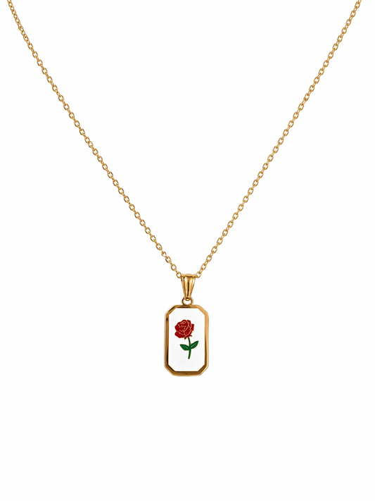 Collana Charm Romantica, in acciaio inossidabile
