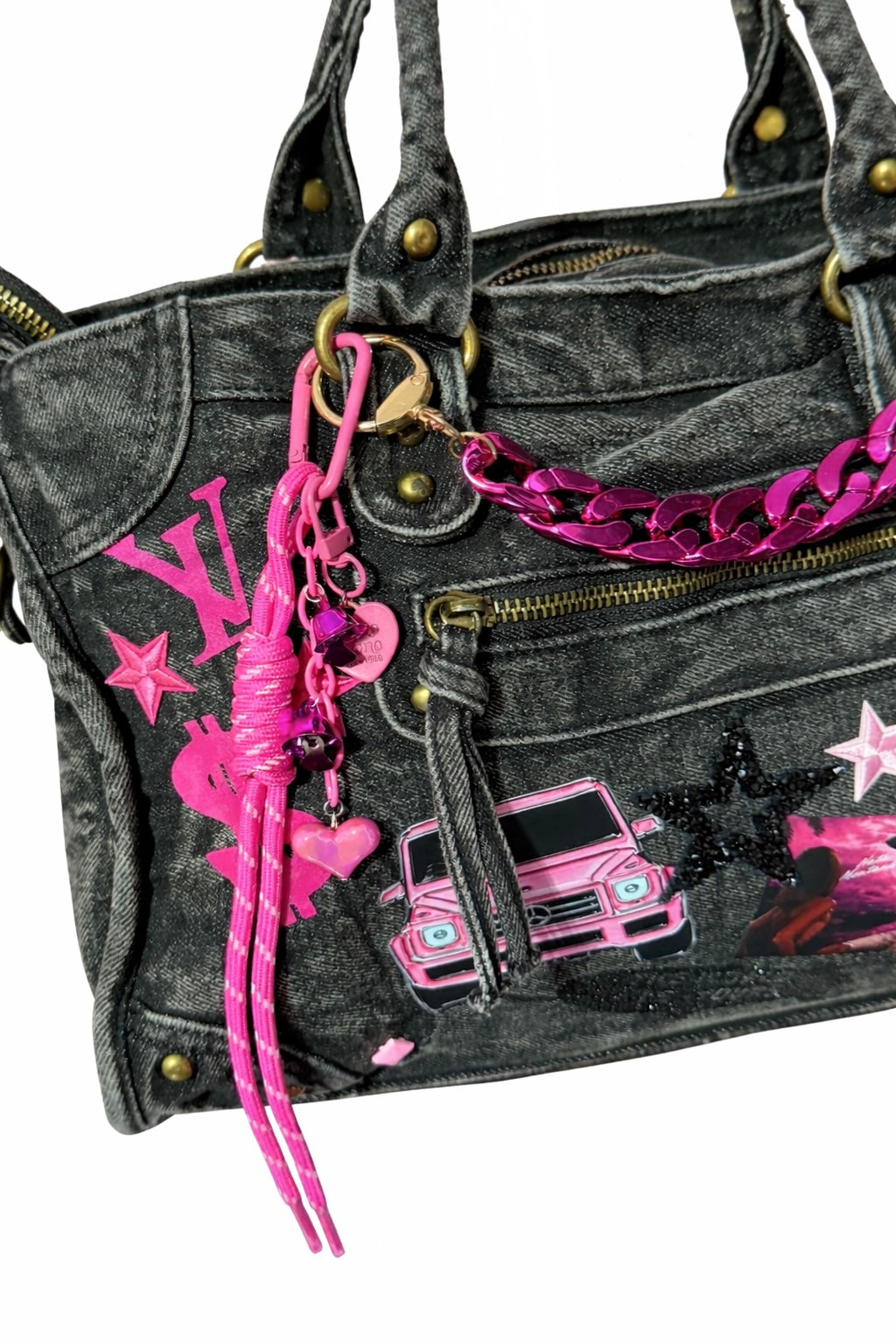 Borsa City Denim - The World Is Yours 37x26x15 cm