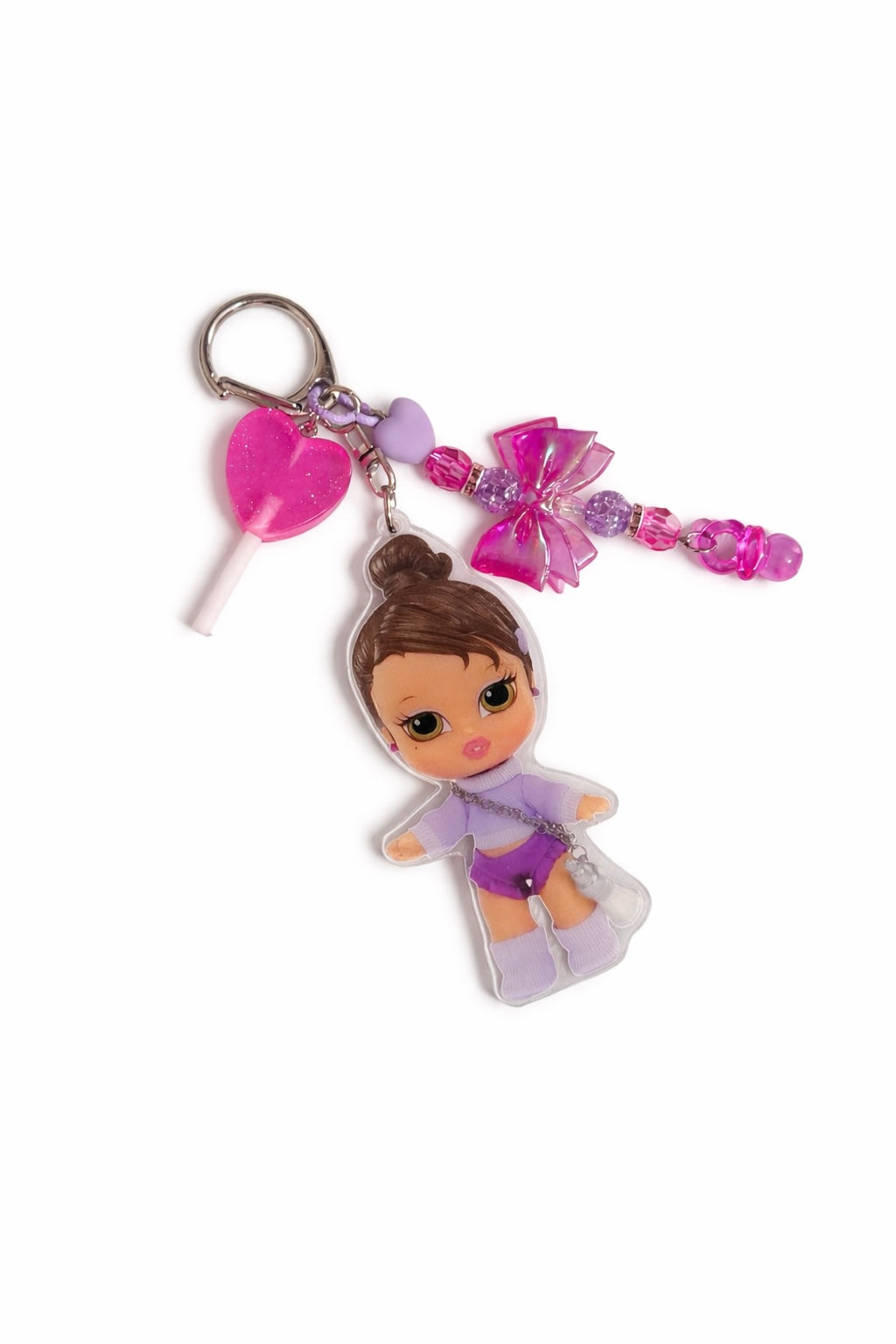 Charm Portachiavi Baby Doll - Accessori alla moda per decorazione di borse e chiavi di auto