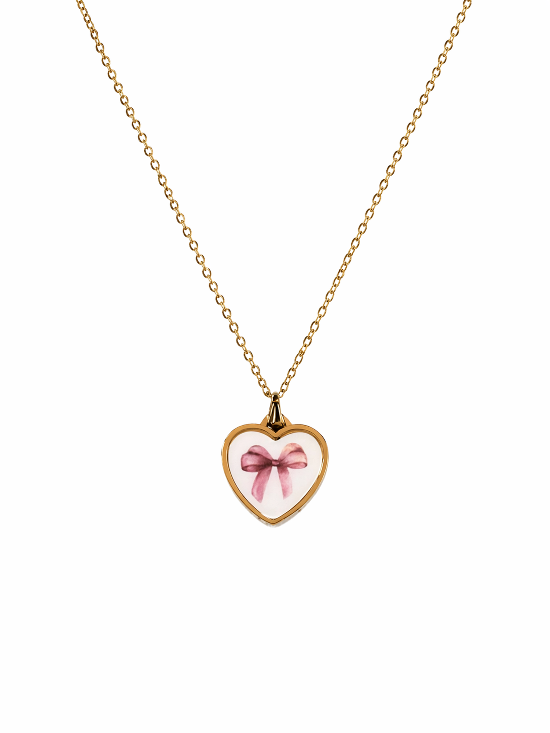 Collana Charm Romantica, in acciaio inossidabile