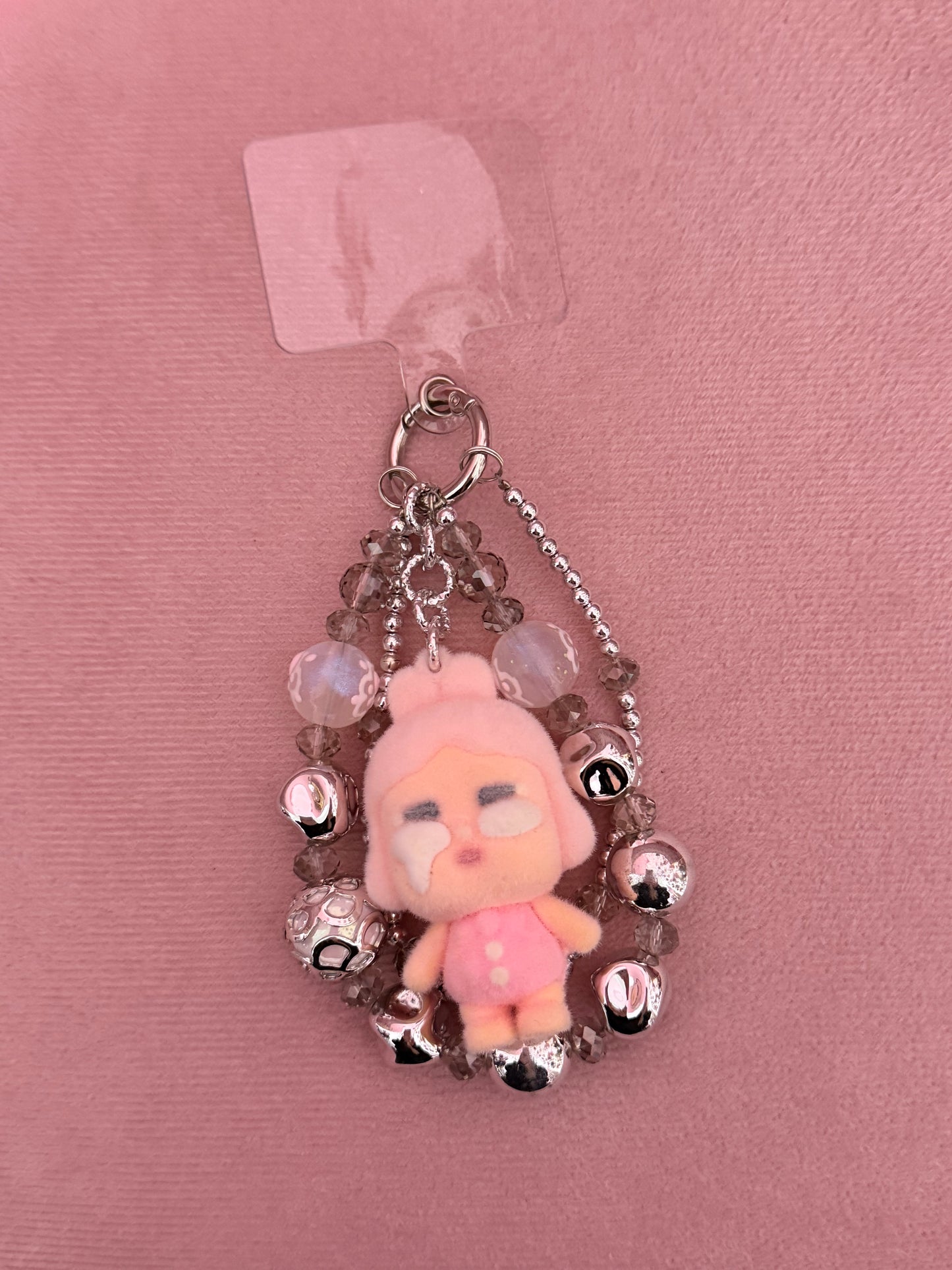 Catena Cry Baby per telefono decorata con perline, cordino alla moda per telefono
