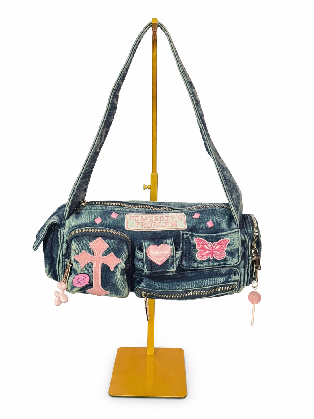 Borsa Cargo Denim - Somebody’s Problem 18x13x7 cm