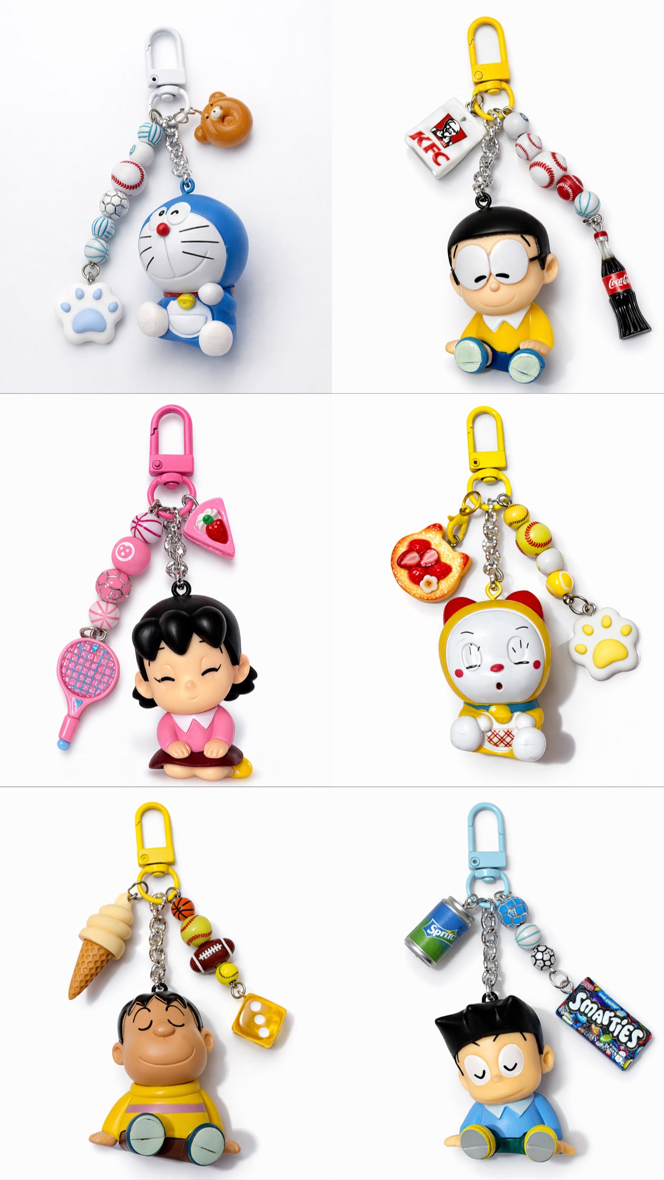 Portachiavi Personaggi Kawaii